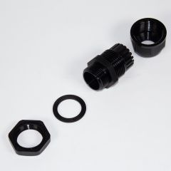 M22-1014 - прямой кабельный ввод типа М_10х22мм (кабель Ø10÷14мм, PA66_черный нейлон, -40~+100°C, IP66) - производство Zhejiang
