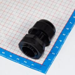 M22-1014 - прямой кабельный ввод типа М_10х22мм (кабель Ø10÷14мм, PA66_черный нейлон, -40~+100°C, IP66) - производство Zhejiang