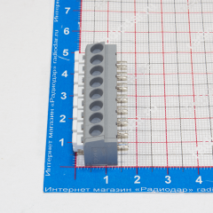 804-108 - клемма для печатной платы, 2 штифта со смещением 8-контактов (серый) - оригинал WAGO