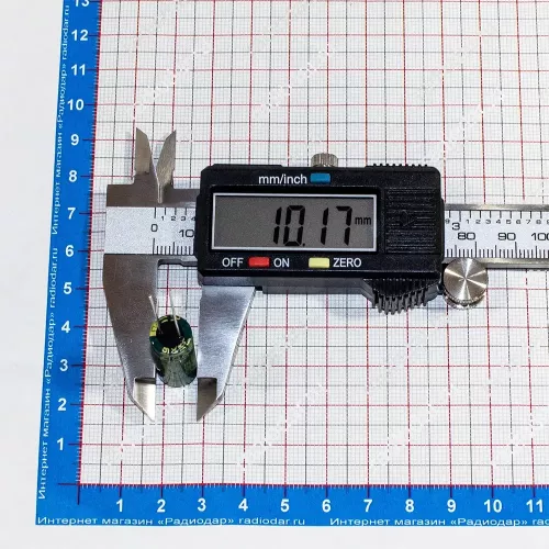 3300мкФ*16В -конденсатор электролитический (3300uF/16V, ±20%, LowESR, CD110X, -40+105°C, 10*25мм) -производитель Chong
