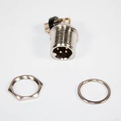 GX12-5PCB - разъём розетка на панель с штыревыми контактами и выводами 90° на плату (5 пин, 220В, 5А) - производство CiXu