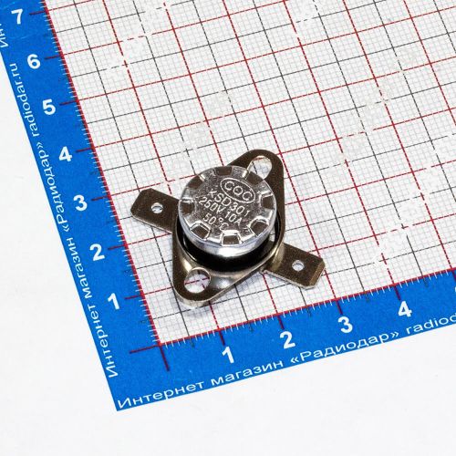 KSD301NC-50 -термостат нормально замкнутый с подвижным фланцем (250В, 10А, 50°С, KSD301)