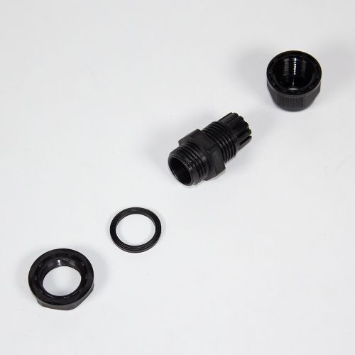 M16-0408 - прямой кабельный ввод типа М_5х16мм (кабель Ø4÷8мм, PA66_черный нейлон, -40~+100°C, IP68) - производство Zhejiang