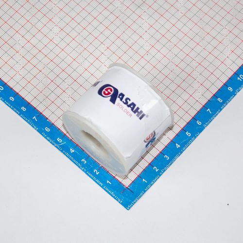 Asahi Sn63Pb37CF-10-250g - профессиональный припой с безотмывочным флюсом CF-10 (Sn63/Pb37, катушка, 0.25кг) - оригинал Asahi