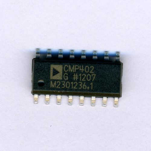 CMP402GS - низковольтовый 4-канальный компаратор (Vanalog_-5В до 5В, Vdig_3В/5В, SOIC-16) - оригинал ADI