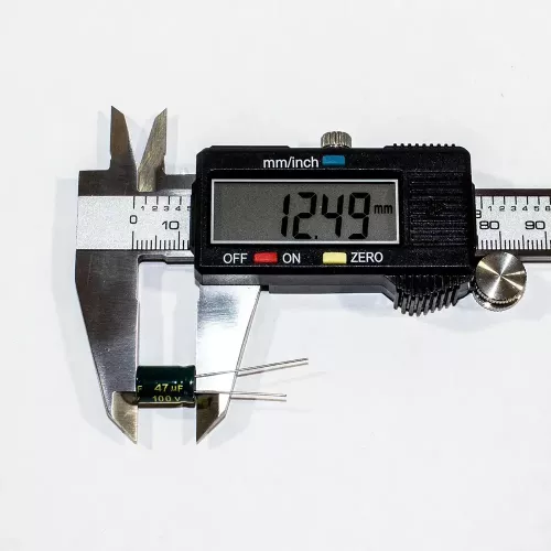 47мкФ*100В -конденсатор электролитический (47uF/100V, ±20%, LW(R), -40+105°C, 8*12мм) - JYCDR