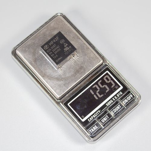 HF42F/024-2HST - реле электромагнитное миниатюрное (DC 24В, 2хA {DPST-NO} 5A/250В AC_AgSnO₂, герметичное, 24.4х12.8х24.8мм, DIP-6) - производство HONGFA