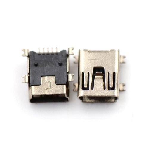 Разъем mini USB 2.0 для монтажа на плату (MiniUSB, 5 конт., SMD) - модель 9103
