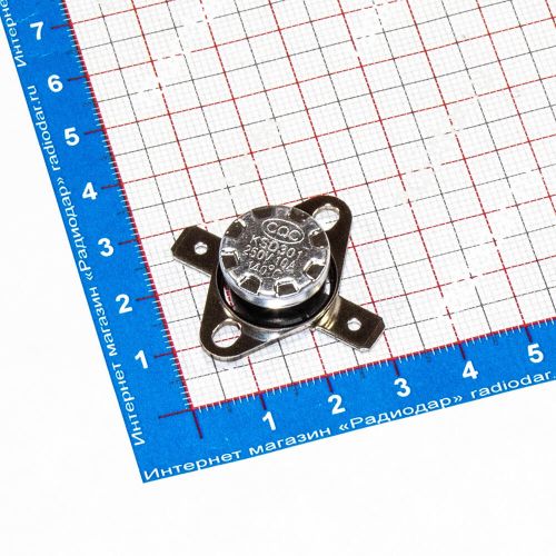 KSD301NC-140 -термостат нормально замкнутый с подвижным фланцем (250В, 10А, 140°С, KSD301)