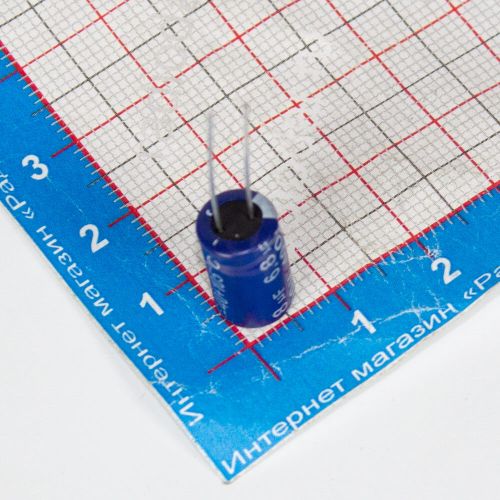 6.8мкФ*400В - конденсатор электролитический (6.8uF/400V, ±20%, LW(R) -40+105°C, Ø8*12мм) - производство JYCDR