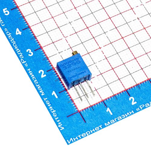 3296W-1-101LF - подстроечный резистор (100_Ом, 0.5Вт, 20%, 25-оборотный) - НЕ оригинал Bourns