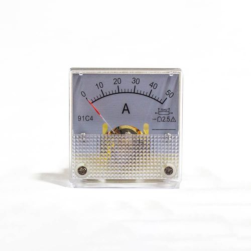 91C4-50A/75mV -стрелочный амперметр постоянного тока (0-50А, 75мВ, 2.5, 45*45мм) - ZHFU