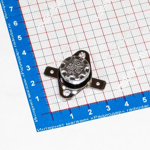 KSD301NC-55 -термостат нормально замкнутый с подвижным фланцем (250В, 10А, 55°С, KSD301)