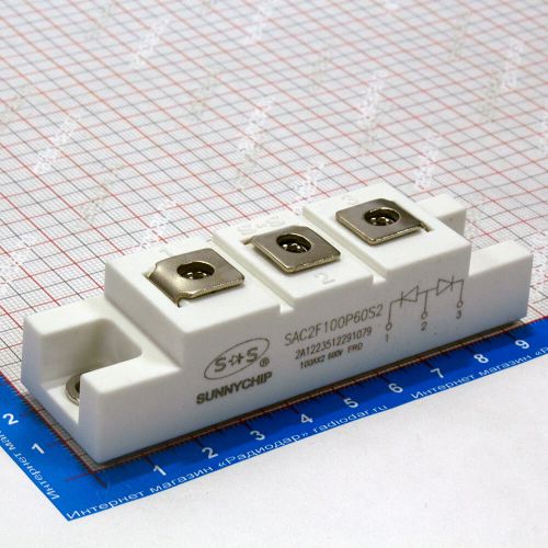 SAC2F100P60S2 - мощная диодная сборка с общим анодом (600В, 100А, 5SM-1) - производство SunnyChip