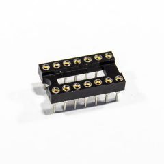 SCSM-14 TRS-14 -цанговая панелька для микросхем в корпусе DIP-14 (шаг 2.54мм)