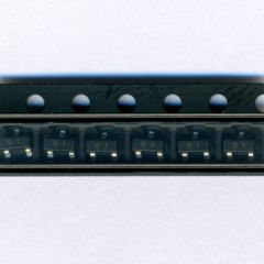 MMBT5551 - биполярный NPN транзистор (150В, э-б 5В, 0.6А, h21 200÷300, 100МГц, SOT23-3) - производство JSCJ