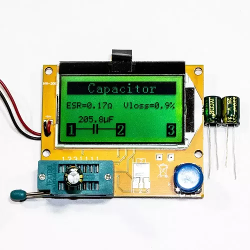 220мкФ*25В -конденсатор электролитический (220uF/25V, ±20%, LW(R), -40+105°C, 8*12мм) - JYCDR