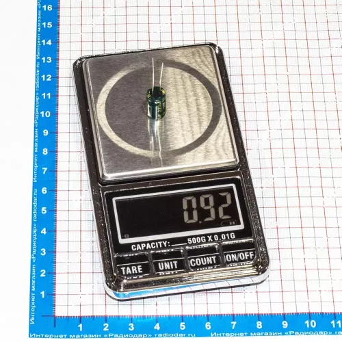 220мкФ*25В -конденсатор электролитический (220uF/25V, ±20%, LW(R), -40+105°C, 8*12мм) - JYCDR