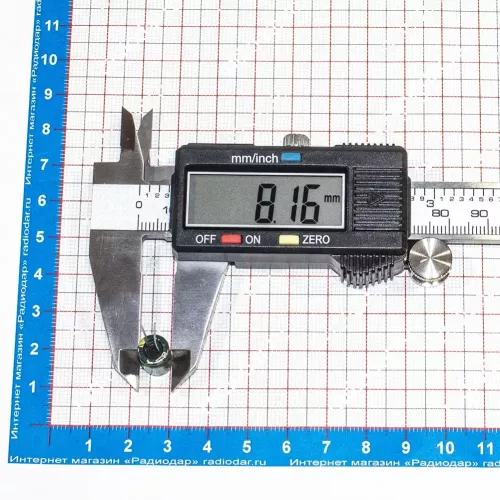 220мкФ*25В -конденсатор электролитический (220uF/25V, ±20%, LW(R), -40+105°C, 8*12мм) - JYCDR