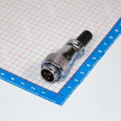 WS16J3TQ1 - вилочный разъём "на кабель" с 3 контактами "папа" (500В, Ø1.5х3х10А) - производство CiXu