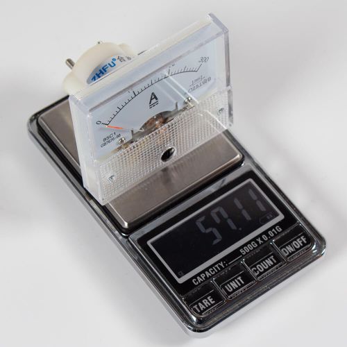 85C1-300A/75mV -стрелочный амперметр постоянного тока (300А, через шунт 75мВ, 2.5, 64-56мм) - производство ZHFU