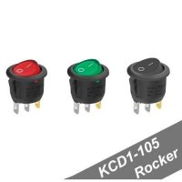 KCD1-105 2-позиционный клавишный переключатель (250В, 6А, 3-пин ON-ON, 23мм)