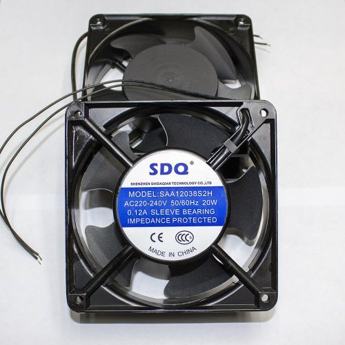 SAA12038S2H осевой вентилятор 120*120*38 в металлическом корпусе (220В,0.12A, 20Вт, 5-лоп.) - производство SDQ