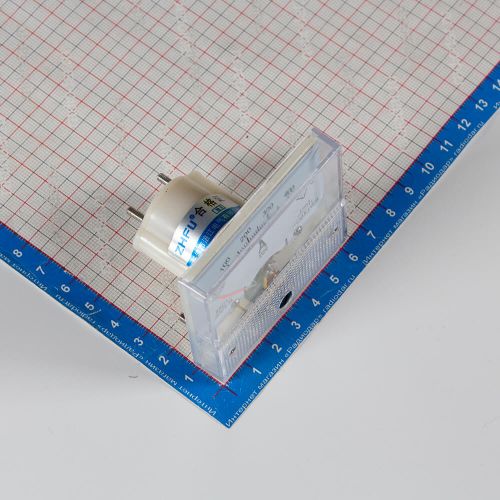 85C1-500A/75mV -стрелочный амперметр постоянного тока (500А, через шунт 75мВ, 2.5, 64-56мм) - производство ZHFU