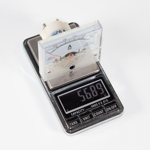 85C1-500A/75mV -стрелочный амперметр постоянного тока (500А, через шунт 75мВ, 2.5, 64-56мм) - производство ZHFU