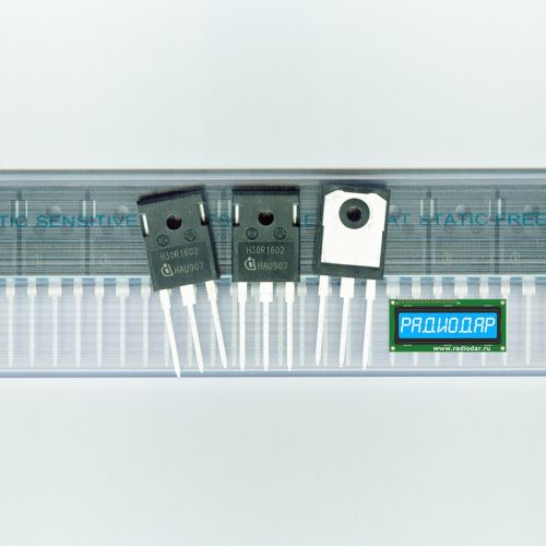 IHW30N160R2 - мощный IGBT транзистор (1600В, 60А, 312Вт, TO-247, H30R1602) - оригинал Infineon