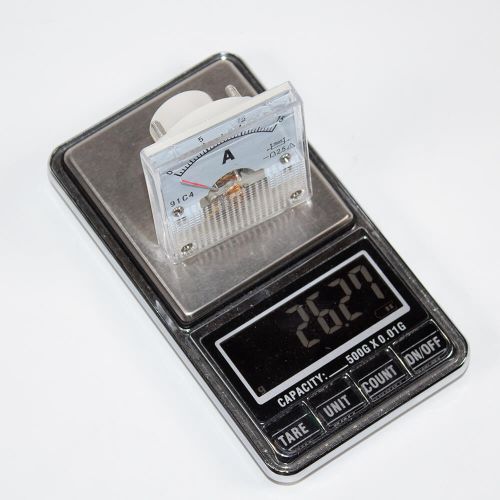 91C4-15A/75mV  -стрелочный амперметр постоянного тока (0-15А, 75мВ, 2.5, 45*45мм) - ZHFU