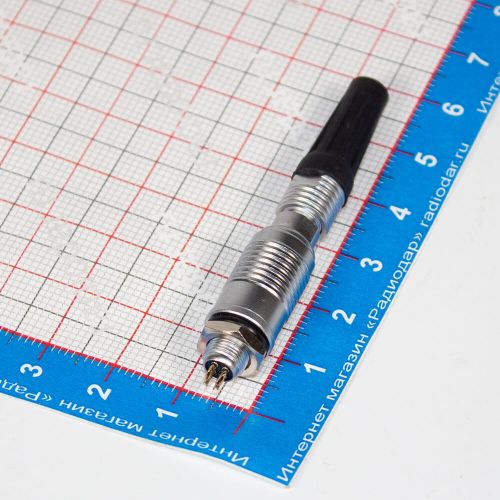 Комплект: YC6-4YC + YC6-4PW - быстросъёмные разъемы на кабель + на панель (500В, 4x2.5А) - производство CiXu
