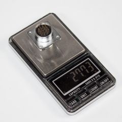 WS20K14Z1 - цилиндрический разъём 20мм с резьбовым соединением: гнездовая розетка на панель с квадратным фланцем (14 конт._Ø1мм, 500В, 10А) - производство CiXu