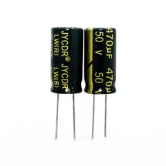470мкФ*50В -конденсатор электролитический (470uF/50V, ±20%, LW(R), -40+105°C, 10*20мм) - JYCDR