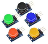 Модуль кнопки с 3 выводами и разноцветными колпачками (11*22мм)