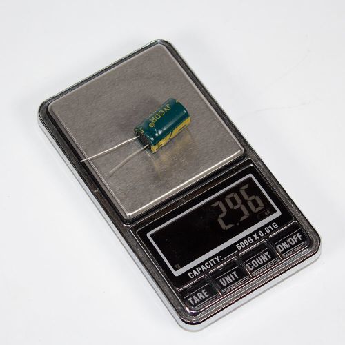 1000мкФ*35В - электролитический конденсатор (1000uF/35V, ±20%, LW(R), +105°C, Ø13*20мм, DIP-2) - производство JYCDR