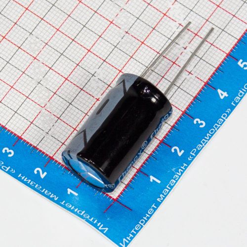 47мкФ*400В - электролитический конденсатор (47uF/400V, ±20%, LW(R), +105°C, Ø16*25мм, DIP-2) - производство ChongX