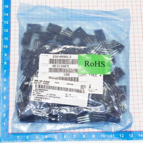 2SK4096 - полевой N-канальный транзистор (500В, 8А, 33Вт, TO-220F) - оригинал Sanyo