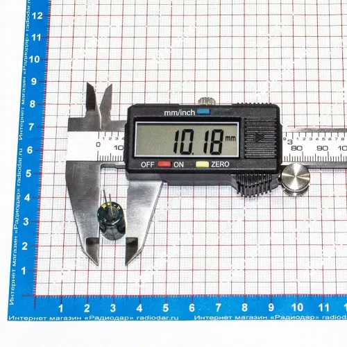 470мкФ*50В -конденсатор электролитический (470uF/50V, ±20%, LW(R), -40+105°C, 10*17мм) - JYCDR