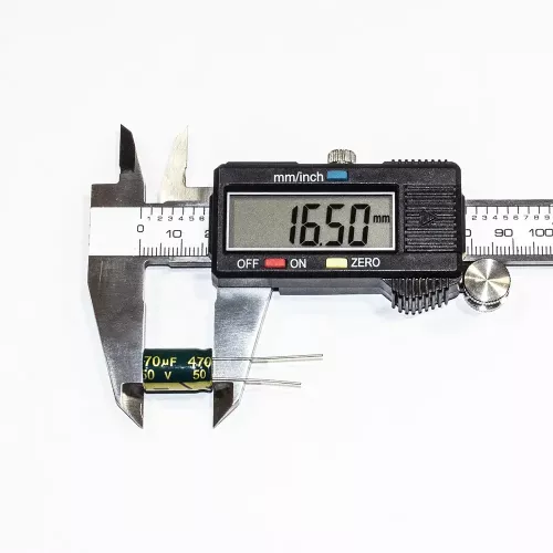 470мкФ*50В -конденсатор электролитический (470uF/50V, ±20%, LW(R), -40+105°C, 10*17мм) - JYCDR