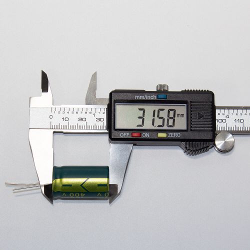 120мкФ*400В - конденсатор электролитический (120uF/400V, ±20%, LW(R) -40+105°C, 18*30мм) - производство JYCDR