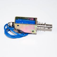 JF-0730B-24VDC - электромагнитный соленоид (DC 24В, 0.3А, 5N, 10мм, 58х18х16мм)