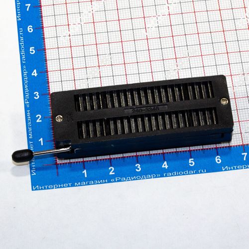 ZIF 240-3345 - DIP-панель с нулевым усилием (40-пин, DIP, 2.54мм)
