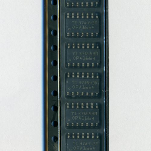 OPA1664AIDR - высококачественный аудио ОУ (4 канала, SOIC-14) - оригинал TI