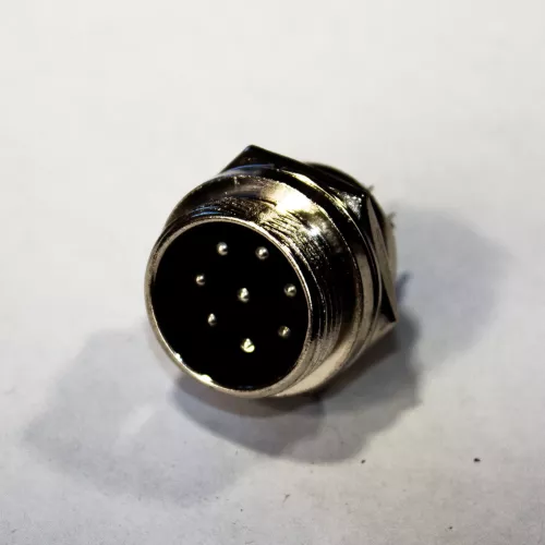 Цилиндрические разъемы GX20-8B - вилочное гнездо на панель (8-пин "папа") - производство CZPCon