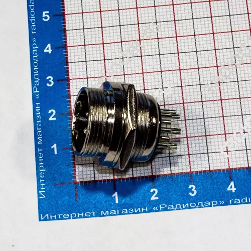 Цилиндрические разъемы GX20-8B - вилочное гнездо на панель (8-пин "папа") - производство CZPCon