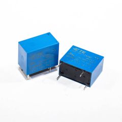 OJE-SH-124HMF - миниатюрное реле электромагнитное (DC 24В/450мВт, 1хA {SPST-NO} 10A/250В AC, водонепроницаемое, 3кВ, TE Connectivity, Class F, 18.2х10.2х14.7мм, DIP-4)