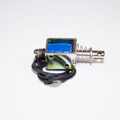 JF-0520B-12VDC - электромагнитный соленоид (DC 12В, 0.3А, 4N, 10мм, 47х17х14мм)