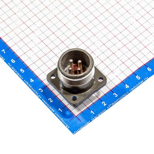 P20J6A вилочное гнездо на панель (4*2.5мм) - аналог вилки ШР20П4ЭШ8