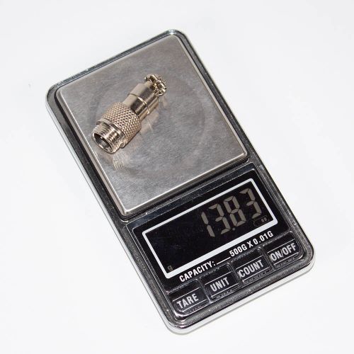 GX12-2 вилочный штекер на кабель (2-пин "папа") - металл - производство CZPCon